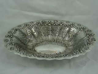 Stunning Victorian Silver Fruit Bowl,  1892,  297gm