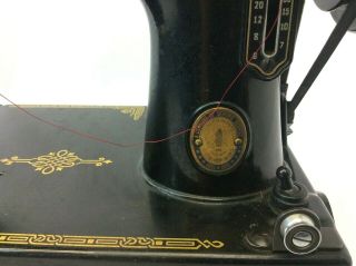 Antique Black Singer Featherweight 221 - 1 Sewing Machine Tabletop 194584 Parts 3