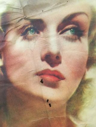 Vintage FOOLS FOR SCANDAL Movie Poster Carole Lombard & Gravey 6’x6’ 3