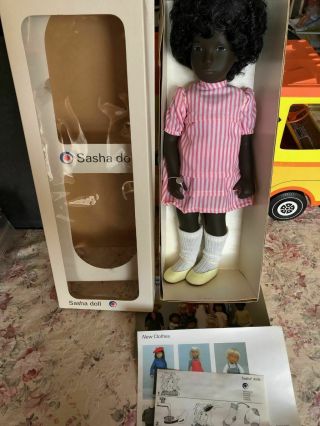 Nrfb 16 " Vintage Sasha Doll Cora 109,  Made In England In Early 1970s.