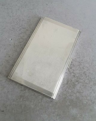 Quality,  Heavy Vintage Solid Silver Cigarette Case.  205gms.  Birm.  1950.