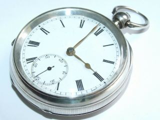 1887 Victorian Solid Silver Charles Read Carlisle Gents Pocket Watch