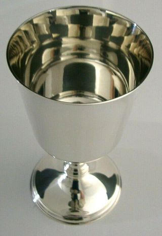 Quality Solid Sterling Silver Goblet Chalice 1980 A E Jones English