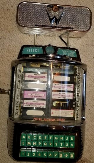 RARE 1950 ' s Wurlitzer Jukebox Stereo Personal Music Wallbox Speakers model 5121 12