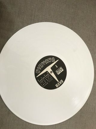 Nirvana Bleach White Vinyl First Pressing 1989.  Sub Pop Rare 7