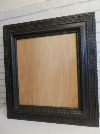 LARGE OLD picture frame BLACK fits a 20 inch X 17 