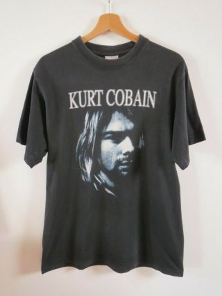 Vintage Nirvana T Shirt Double Sided Kurt Cobain Size Xl Rare