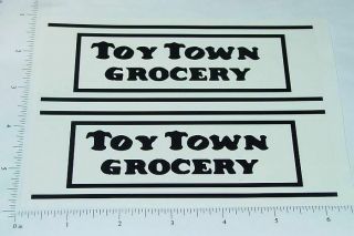 Metalcraft Toytown Grocery Truck Sticker Set Mc - 002