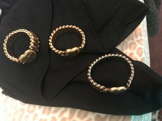 Vintage Ww2 Sweetheart Bracelets Set Of 3 Great To