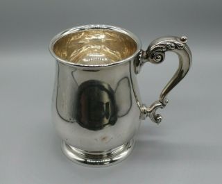 Vintage 1937 H.  Piddock & Son Sterling Silver Tankard,