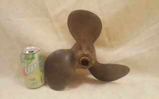 Vintage 3 Blade Brass Michigan Boat Prop Propeller