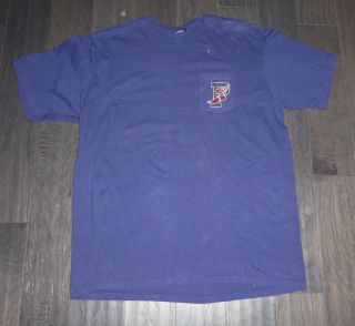 Polo P Wing Ralph Lauren Vintage T Tee Shirt Size Xl Stadium 92 1992 Blue