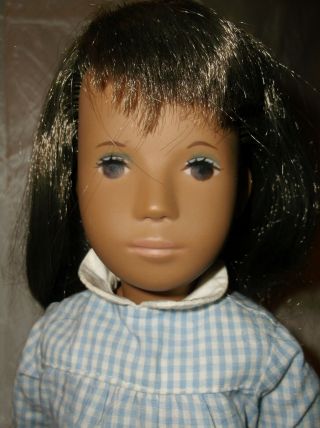 Vintage 1969 Brunette Gingham Sasha Doll 4 - 103 In Her Own Crayon Tube