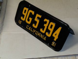1951 - 52 - 53 - 54 - 55 California CAR license Plate pair RESTORED RARE 6 DIGITS 4