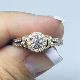 ❤️ Custom Vera Wang Love Vintage Diamond Yellow Gold Engagement Ring 14k