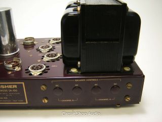 Vintage THE FISHER SA100 Stereo Tube Amplfier / 7189 - GZ34 / 139400 - - KT 3