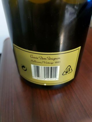 Vintage 1993 Cuvee Dom Perignon Champagne - never opened. 4