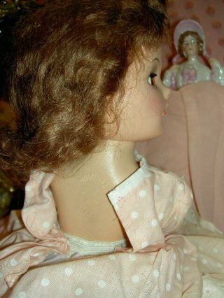 Gorgeous,  1940s vintage,  hard plastic signed: Mary Hoyer doll in lovely outfit 6