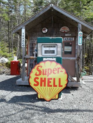 Classic Vintage Style 37 Inch Shell Gasoline Sign