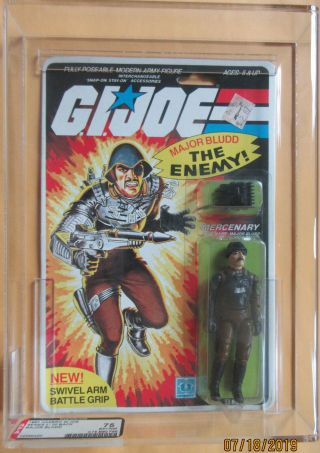 Gi Joe Major Bludd The Enemy Mercenary Afa Moc Cobra Vintage 1983 20 Back