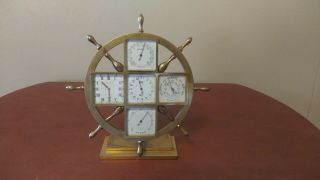 Mathey Tissot Ships Wheel/ Clock Weather Station