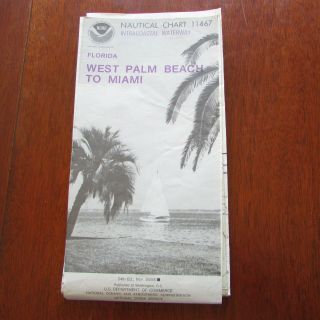 Nautical Chart West Palm Beach To Miami,  11/30/85 Edition,  11467