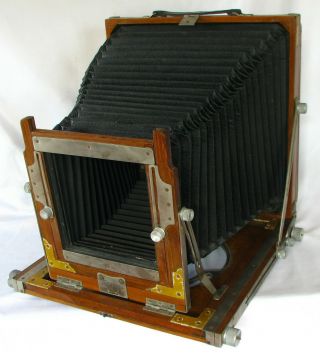 Vageeswari 10x12 Inch Wooden Field Camera With Plate Holder Vintage ULF (b) 4