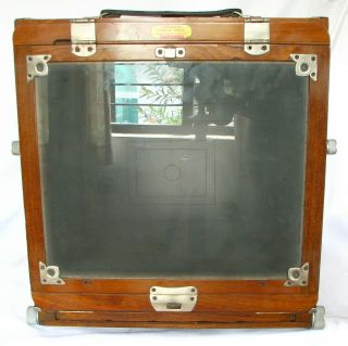 Vageeswari 10x12 Inch Wooden Field Camera With Plate Holder Vintage ULF (b) 6