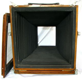 Vageeswari 10x12 Inch Wooden Field Camera With Plate Holder Vintage ULF (b) 7