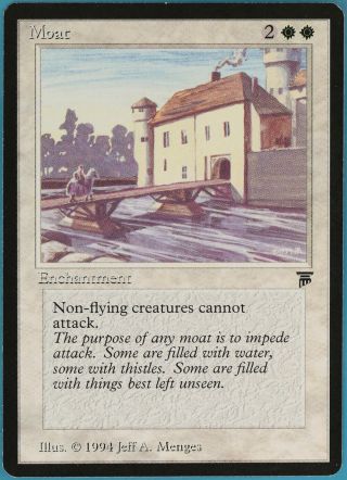 Moat Legends Nm - M White Rare Magic The Gathering Mtg Card (32733) Abugames