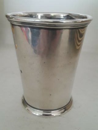 Vintage Antique Canfield Bro & Co.  Balto Pure Coin Silver Julep Cup No Mono