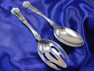 Gorham Buttercup Sterling Silver Pierced Serving Spoon & Serving Spoon Set