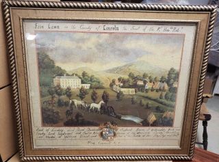 Famous Folk Art Framed Print Fair Lawn In The Country Of Lincoln By S.  Bender