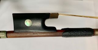 Rare Vintage Antique Stamped Marked Signed Paul Weidhaas Violin Bow (ag)
