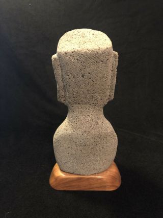 Vtg Carved Stone Moai Monolith Tiki Tahiti Large Statue Rapa Nui Easter Island 6