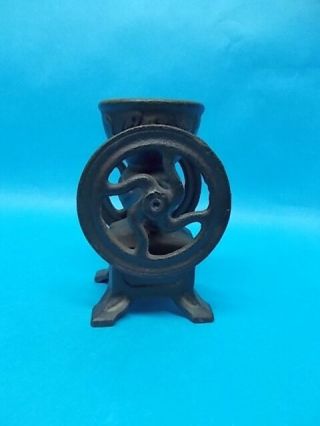 Cast Iron Toy Miniature Toll Painted Coffee Grinder 3 - 3/4 