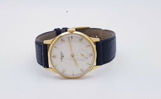 Fine & 18K Yellow Gold Longines Men Watch Cal 12.  68Z Rare 