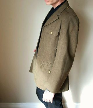 WW2 US Army Green Wool Jacket 1942 Size 40R 2