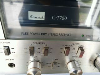 Vintage Sansui G - 7700 Stereo Receiver in,  sounds fantastic 3