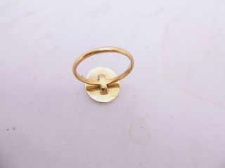 18ct gold diamond ring,  art deco 2 coloured gold ring 18k 750 3