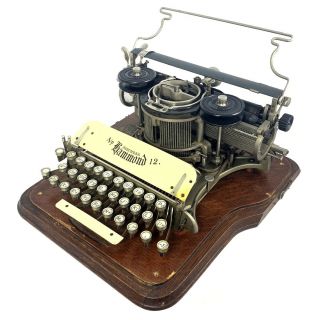 Hammond No.  12 Typewriter Schreibmaschine Antique Máquina De Escrever 打字机 타이프라이터