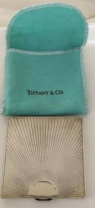 Vintage Tiffany & Co.  Sterling Silver Mirror Compact