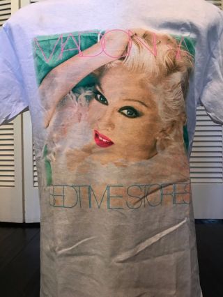 Vtg 94 Madonna Bedtime Tour Shirt Sz M Pop Bangles Virgin Omd Berlin Go Gos Mode