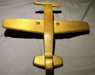 Vintage Creative Playthings Wooden Airplane Made In Finland Rare