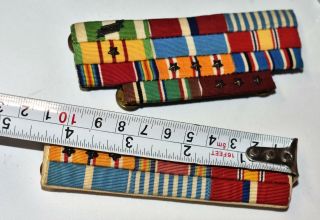 2 WWII & Korean War Officer Navy Custom Ribbon Bars. 5