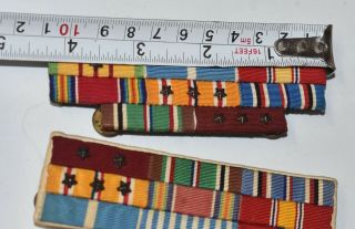 2 WWII & Korean War Officer Navy Custom Ribbon Bars. 6