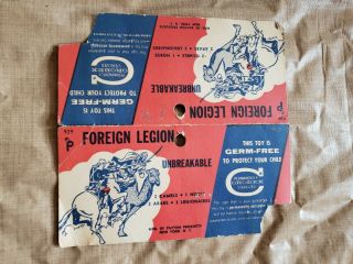 Vintage 1950s Payton Foreign Legion Arab Camel Figure Bag Card