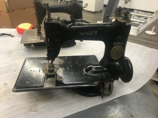 Antique Old Singer Sewing Machine Model 24 - 37