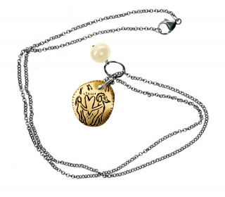 Jes Maharry Rare: Forever In My Heart Gold Charm Necklace