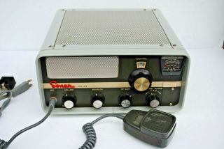 Vintage Sonar Fs23 Cb Radio 23 Channel With Mic,  Power Chord Box